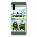 Custom Personalized Fishing Couple Phone Case - Gift Idea for Couple - Fishing Partners For Life - Case For Oppo/Xiaomi/Huawei