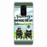 Custom Personalized Fishing Couple Phone Case - Gift Idea for Couple - Fishing Partners For Life - Case For Oppo/Xiaomi/Huawei