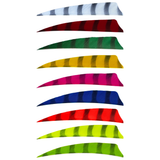 King Feathers - Shield Cut - 4" - Barred Feathers