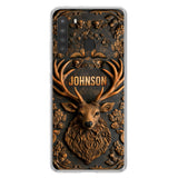 Custom Personalized Deer Hunting 3D Printed Effect Phone Case - Gift Idea For Hunting Lover - Case For iPhone/ Samsung