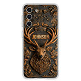 Custom Personalized Deer Hunting 3D Printed Effect Phone Case - Gift Idea For Hunting Lover - Case For iPhone/ Samsung