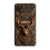 Custom Personalized Deer Hunting 3D Printed Effect Phone Case - Gift Idea For Hunting Lover - Case For iPhone/ Samsung