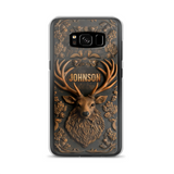 Custom Personalized Deer Hunting 3D Printed Effect Phone Case - Gift Idea For Hunting Lover - Case For iPhone/ Samsung