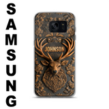 Custom Personalized Deer Hunting 3D Printed Effect Phone Case - Gift Idea For Hunting Lover - Case For iPhone/ Samsung
