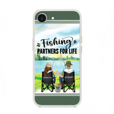 Custom Personalized Fishing Couple Phone Case - Gift Idea for Couple - Fishing Partners For Life - Case For iPhone/Samsung