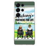 Custom Personalized Fishing Couple Phone Case - Gift Idea for Couple - Fishing Partners For Life - Case For iPhone/Samsung