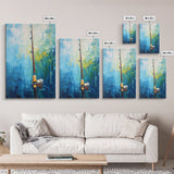 Fishing Rod Painting, Fly Fishing Art, Nautical Wall Art, Outdoor Enthusiast Decor, Rustic Cabin Art, Framed Canvas Print