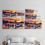 Mallard Ducks, bird art, waterfowl painting, coastal wall art, nature painting, marsh painting, original painting, canvas print