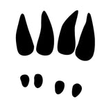 Deer Tracks Decal – Realistic Whitetail Truck Window Sticker - 7013