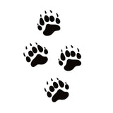 Bear Track Sticker – Vinyl Bear Paw Print Hunting Decal – 7024
