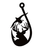 Buck Hunting Decal – Buck Hook Duck Hunt Fishing Vinyl Sticker 7085