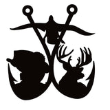 Bass Buck Duck Sticker – Hunting & Fishing Combo Vinyl Decal 7086