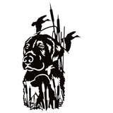 Lab and Ducks in Cattails Decal – Labrador Duck Hunting Window Sticker – 7087