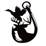 Duck, Buck and Hook Sportsman Decal - Duck, Buck and Fishing Sportsman Sticker - 7091