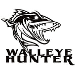 Walleye Hunter Walleye Fishing Decal - Walleye Hunter Walleye Fishing Sticker - 7121