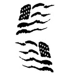 Flag Window Decal Pair Reversed – Pledge of Allegiance Flag Sticker – 7135