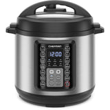 Chefman 13-in-1 Electric Pressure Cooker, 6-Quart Multicooker with Touchscreen Controls, Slow Cooker, Steamer, Sauté, Soup, Chili, Delay Start & Keep Warm, Stainless Steel