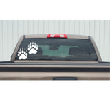Bear Tracks Decal - Durable Bear Tracks Hunting Sticker - 7277