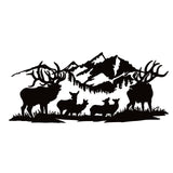Two Bulls and Cows Scene Elk Hunting Decal - Elk Hunting Two Bulls and Cows Hunting Sticker - 7340
