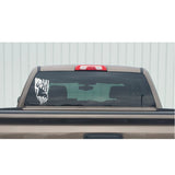Deer Head USA Flag Decal – Buck Head Back Image Window Sticker – 7418