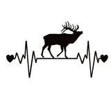 Elk Love Decal – Bull Elk Lifeline Vinyl Hunting Sticker – 7429