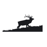 Bull Elk Walking Up Hill Decal – Nature Inspired Wall Sticker – 7447