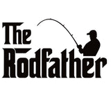 THE RODFATHER Fishing Window Decal -  THE RODFATHER Fishing Window Sticker - 7470
