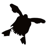 Diver Duck Coming In Window Decal Window Sticker - 7510