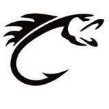 Fish Hook Fishing Window Decal -  Fish Hook Fishing Window Sticker - 7527