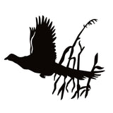 Pheasant Flight in Corn Window Decal- Pheasant Flight in Corn Window Sticker - 7586