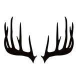 Deer Antler Decal – Pair of Shed Antler Vinyl Window Stickers 7618