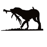 Shed Antler Dog Decal – Hunting Dog Walking Window Sticker – 7639