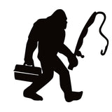Bigfoot Fishing Decal – Sasquatch Fishing Decal - 7675