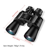 Portable Zoom Binoculars with FMC Lens Low Light Night Vision for Bird Watching Hunting Sports Events Concerts Adults Kids