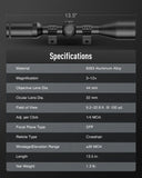 Pinty Nova 3-12x44 SFP Rifle Scope