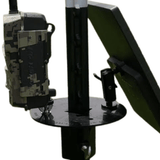 Patented T-Post Trail Camera & Solar Panel Mount — 1 Articulating Arm