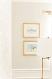 Shore Searching Mallard And Fish Fine Art Print