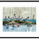 Mound Party Ducks Fine Art Print