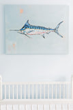 Blue Marlin on canvas