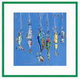 Hooked On You Fish Lures Fine Art Print