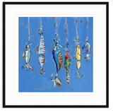 Hooked On You Fish Lures Fine Art Print