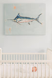Blue Marlin on canvas