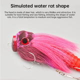 Palisandro Baby Rat Swimbait Bucktail - Muskie/Pike Lure, Hand - tied Deer Hair, Solid Body Fishing Rig