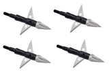 ZEUS APOLLO BROADHEADS (4 PACK)-COMES WITH BOTH 100/125 GR TIPS