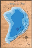 Anderson Lake in Oconto County, Wisconsin