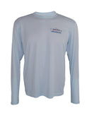 Men's Sun Protective Fishing Shirt Arctic Blue/Freestone Cutthroat Trout