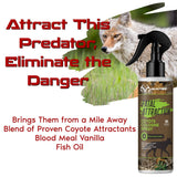Coyote Cologne Predator Attractant, 8oz Spray