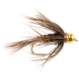 3 Pack Soft Hackle Bead Head Pheasant Tail Nymph Fly - Size 18