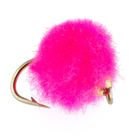 3 Pack Bead Head Hot Pink Egg Fly Fishing Flies -Hook Size 16 – Ice Strong Outdoors