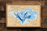 Big Sand Lake in Burnett County, Wisconsin